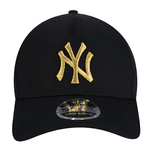 Boné 39THIRTY MLB New York Yankees Preto Dourado New Era
