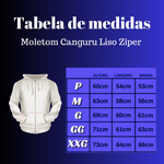 Moletom Ganguru Liso Aberto Ziper Azul