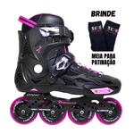 Patins Inline Freestyle Traxart Dynamix Rosa Urban