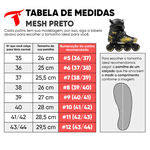 Patins Traxart Mesh Urban 80mm ABEC-9 Black e Gold