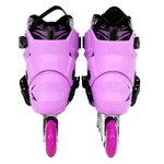 Patins Inline Freestyle Revolt Lilás Base Branca ABEC-9 Traxart