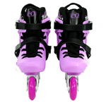 Patins Inline Freestyle Revolt Lilás Base Branca ABEC-9 Traxart