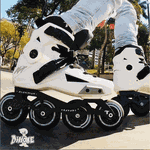 Patins Inline Freestyle Traxart Revolt Branco 80mm ABEC 9