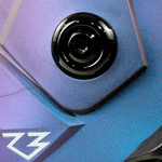 Patins Traxart R3 3 Rodas Azul Holográfico Abec 9 Lançamento