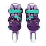Patins Infantil Hardboot X-Light Roxo com Rodas Led ABEC9