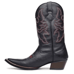 Bota Texana Masculina Couro Dallas Preto