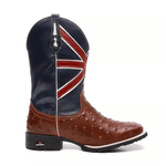 BOTA MASCULINA REPLICA COURO AVESTRUZ BANDEIRA Franca Boots 