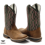 BOTA TEXANA MASCULINA SOLA JUMP BORDADA FB141