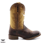 BOTA TEXANA BICO QUADRADO boi COURO LEGITIMO FRANCA BOOTS 