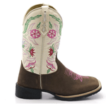 BOTA TEXANA FEMININA FRANCA BOOTS BORDADA BORDADA FLORES - FRANCA BOOTS