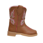 BOTA BABY TEXANA DE COURO BORDADA
