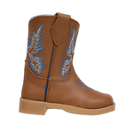 BOTA BABY TEXANA DE COURO AZUL