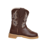 BOTA BABY TEXANA DE COURO CAFÉ-BEGE