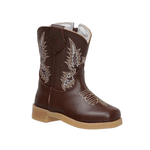 BOTA BABY TEXANA DE COURO CAFÉ-BEGE
