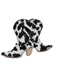 Bota Texana Feminina Couro Vaquinha