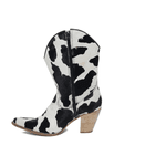Bota Texana Feminina Couro Vaquinha