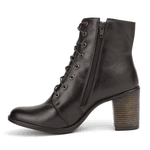 Bota Couro Feminina Fancy café