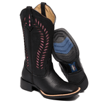 BOTA TEXANA FRANCA BOOTS HOOPER FEMININA COM RECORTES A LASER FB2219