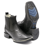 BOTINA MASCULINA EM COURO BICO QUADRADO FRANCA BOOTS 