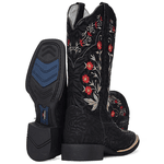 BOTA TEXANA FRANCA BOOTS BORDADA FLORAL HOPPER 