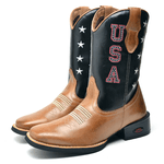 BOTA TEXANA COUNTRY FEMININA BORDADA USA - LINHA ECO 