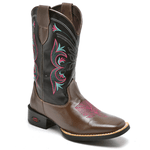 BOTA TEXANA COUNTRY FEMININA BORDADA - LINHA ECO