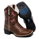 BOTA TEXANA FRANCA BOOTS FEMININA BORDADA CAVALO FB2263