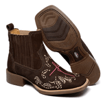 BOTINA TEXANA FRANCA BOOTS FEMININA BICO QUADRADO - FE FB2269