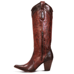 BOTA TEXANA FEMININA COURO DALLAS CAFÉ