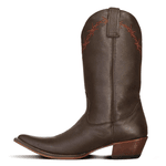 BOTA TEXANA MASCULINA COURO FLOATER CHOCOLATE ARAME