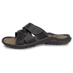 Chinelo Masculino de Couro Preto