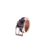 Cinto Couro com Elástico Tricolor Masculino Café