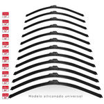 Palhetas Limpador Para-brisa Dianteiro Silicone 