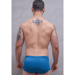 Slip Frelith Textura Shape em Microfibra - AZUL PETROLEO