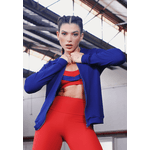 Jaqueta Fitness Frelith Textura Soleil - MARINHO