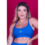 Top Fitness Frelith em Microfibra - AZUL