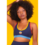 Top Fitness Frelith Fernanda Azul Marinho Color em Microfibra - AZUL MARINHO