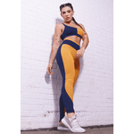 Legging Frelith Bicolor Marinho e Terracota - DIVERSOS