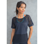 Blusa Fitness Frelith Tela Faixa - PRETO