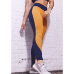 Legging Frelith Bicolor Marinho e Terracota - DIVERSOS