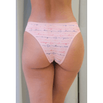 Kit 3 Calcinhas Frelith Escritos, Vermelho e Azul Marinho em Microfibra - ESTAMPADA