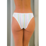 Kit 3 Calcinhas Frelith Listras Feminina Lilás e Verde Claro em Microfibra - ESTAMPADA