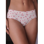 Kit 3 Calcinhas Cereja Vermelho Base em Microfibra Leve - ESTAMPADA