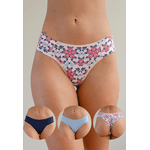 Kit 3 Fios Frelith Floral Azul Claro e Marinho - ESTAMPADA