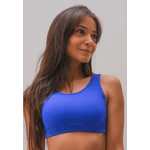 Top Fitness Frelith Ombro Manta em Microfibra - AZUL BIC