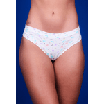 Kit 3 Calcinhas Passarinhos, Verde Claro e Coral em Microfibra - ESTAMPADA