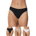 Kit 3 Calcinhas Básicas Frelith em Microfibra - DIVERSOS