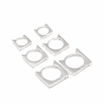 Trio de Brincos Click Quadrado Prata 925 
