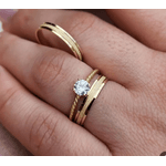 Par de Alianças Vega 18K