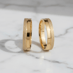 Par de Alianças Esperança 14K